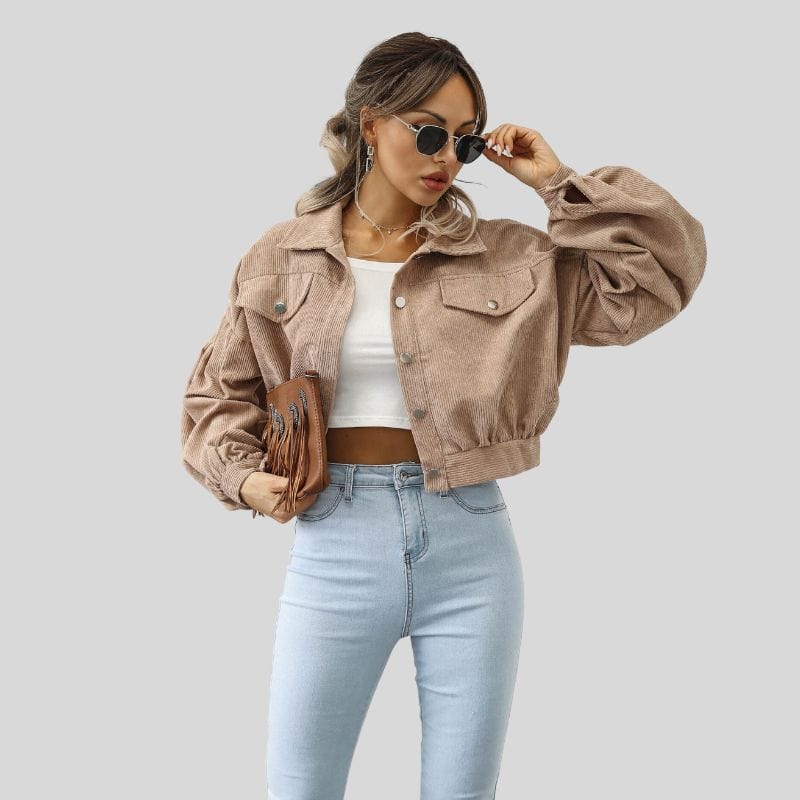 Veste-Velours-Cotelé-Beige-Femme