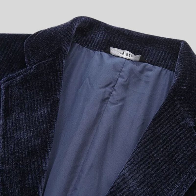 Veste-Velours-Cotelé-Homme-Bleu-Marine