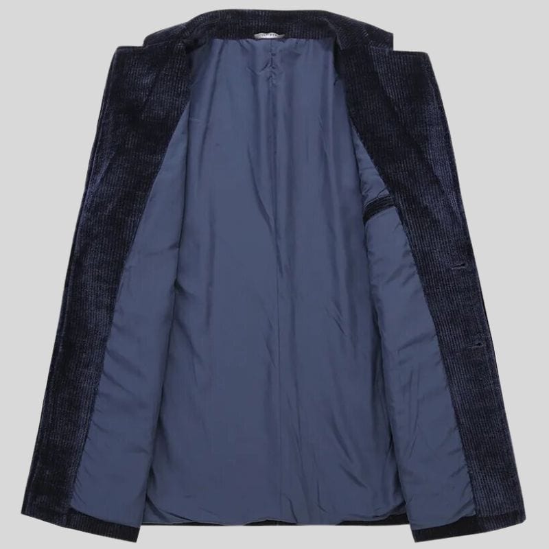 Veste-Velours-Cotelé-Homme-Bleu-Marine
