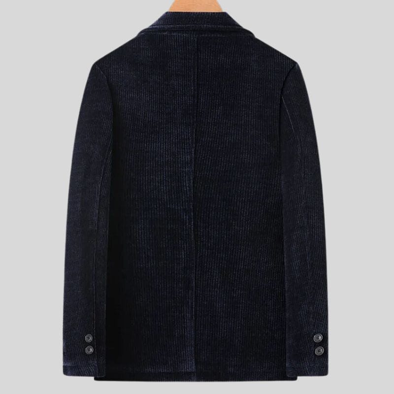 Veste-Velours-Cotelé-Homme-Bleu-Marine