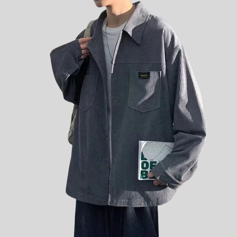 Veste-Velours-Cotelé-Homme-Grande-Taille