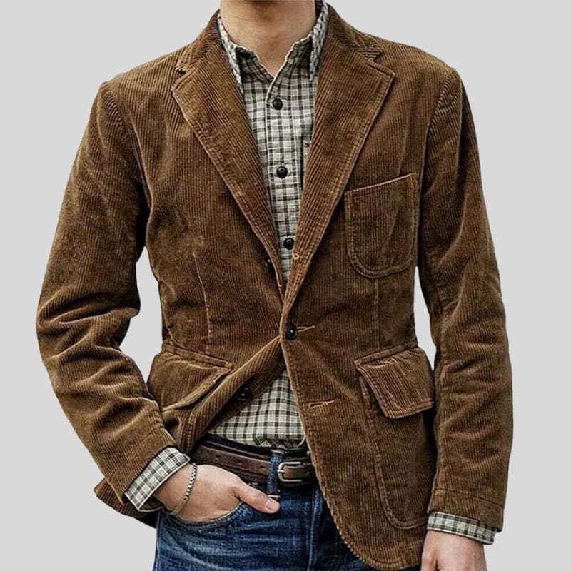 Veste-Velours-Côtelé-Homme-Vintage