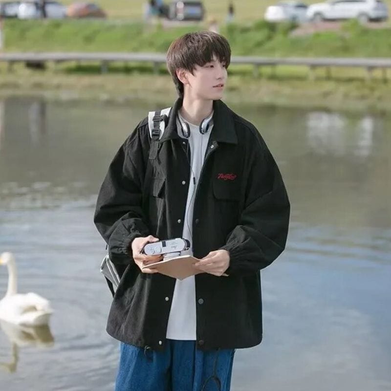 Veste-Velours-Cotelé-Noir-Homme