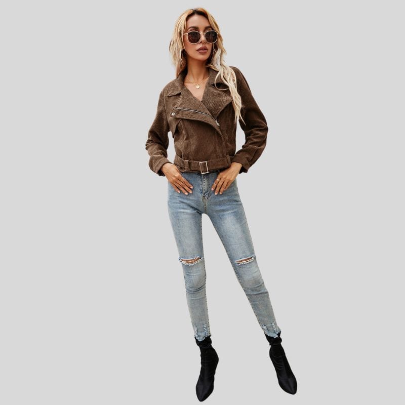 Veste-Velours-Courte-Femme