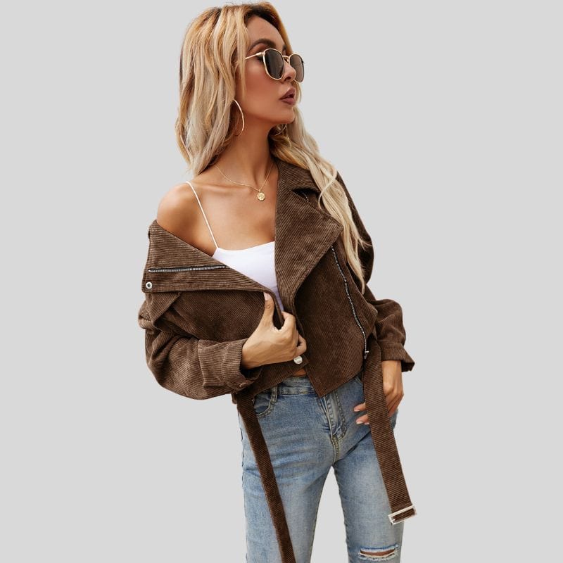 Veste-Velours-Courte-Femme