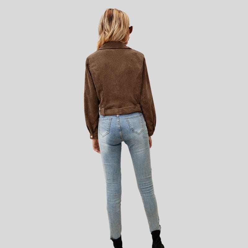 Veste-Velours-Courte-Femme
