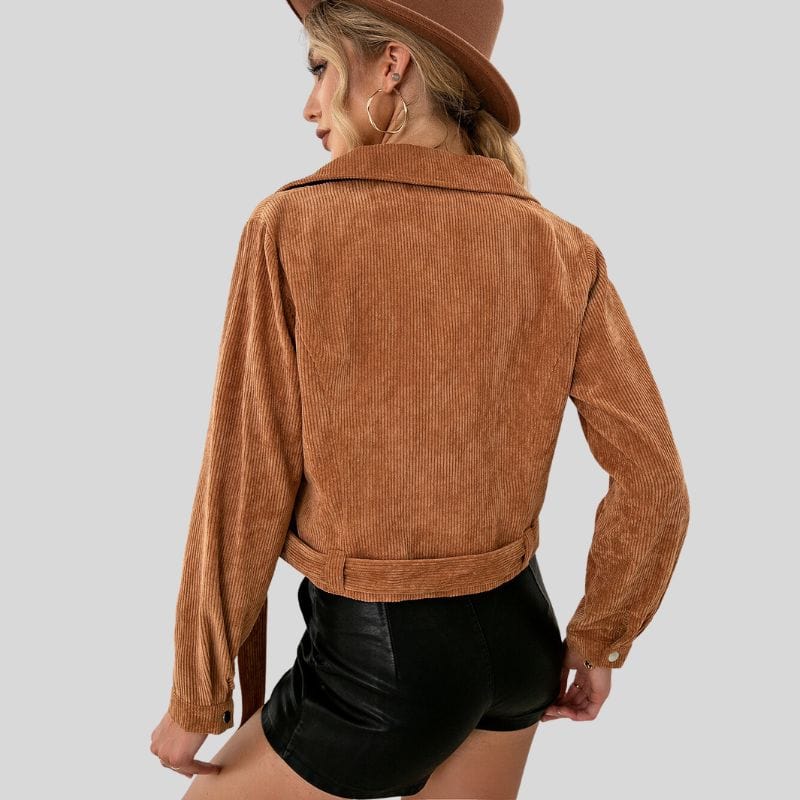 Veste-Velours-Femme-Camel