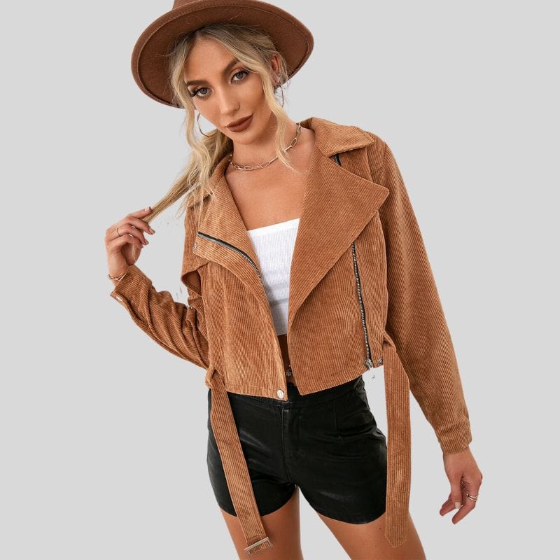 Veste-Velours-Femme-Camel