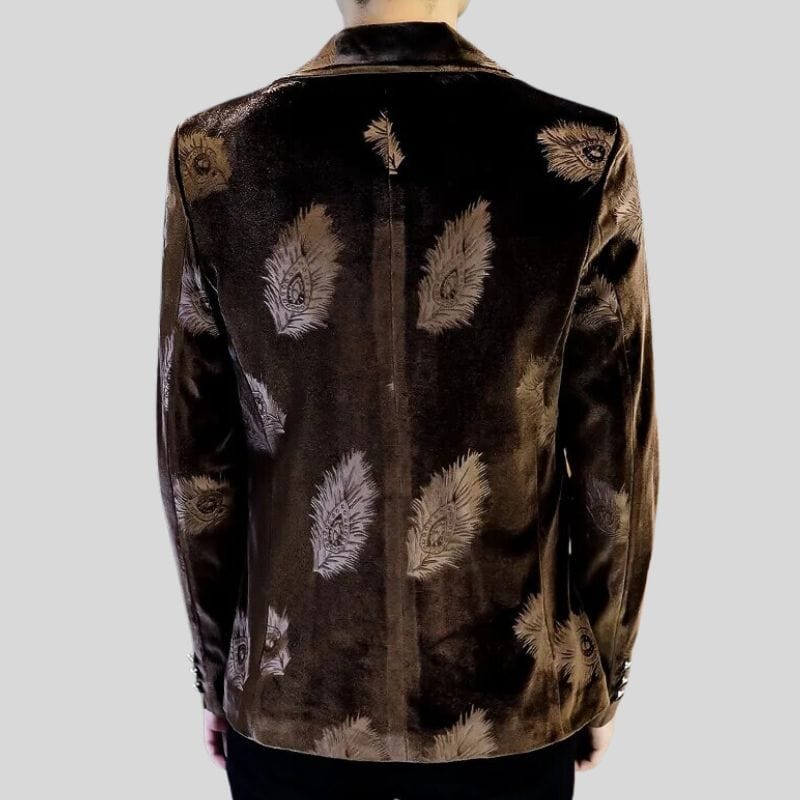 Veste-Velours-Marron-Homme