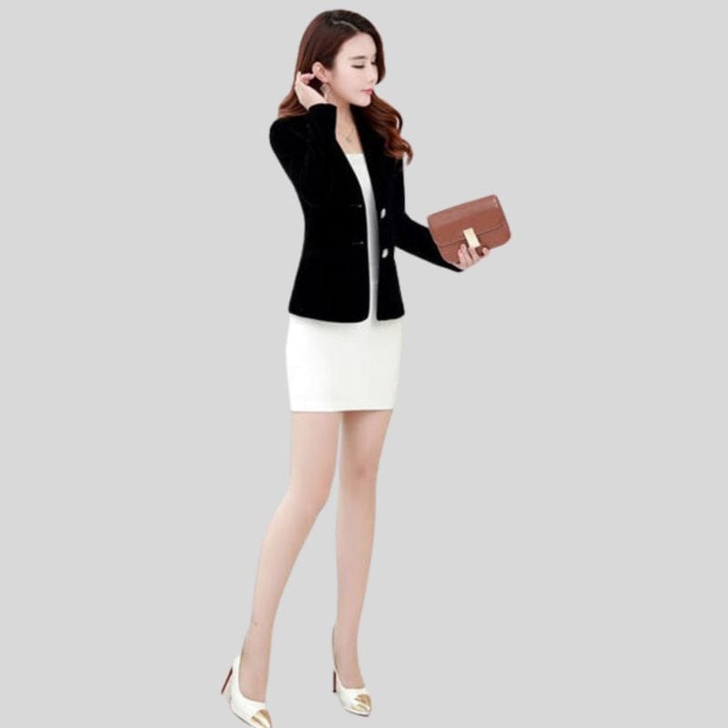 Veste-Velours-Noire-Femme