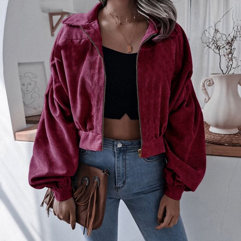 Veste-Velours-Rouge-Bordeaux-Femme