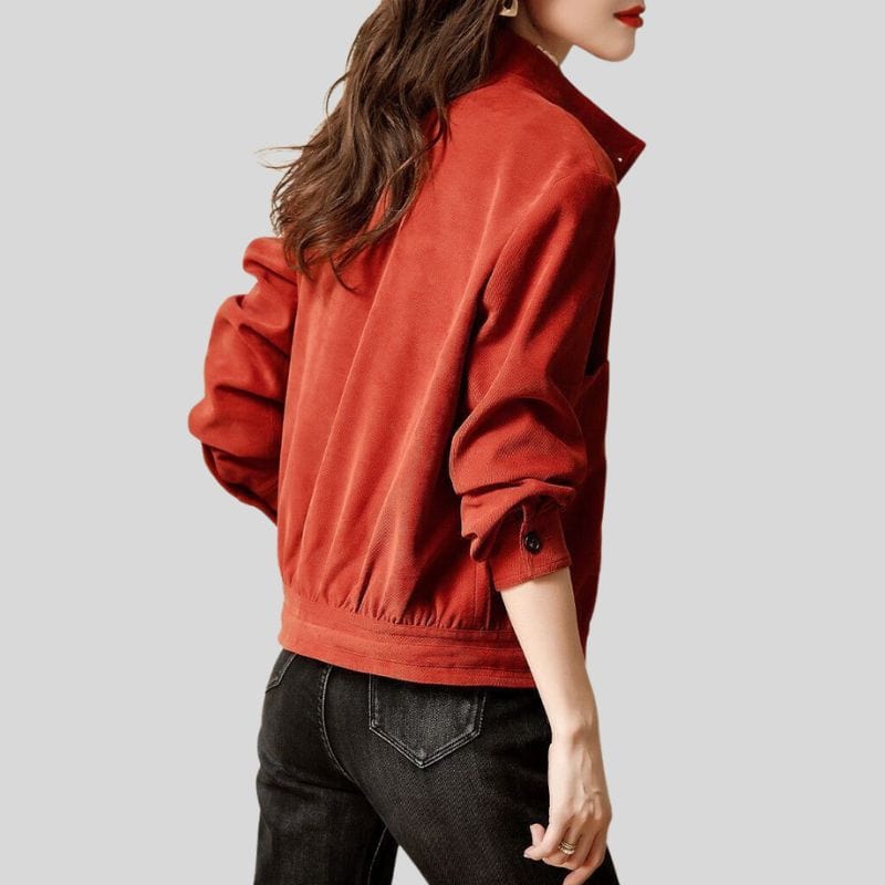 Veste-Velours-Rouge-Femme
