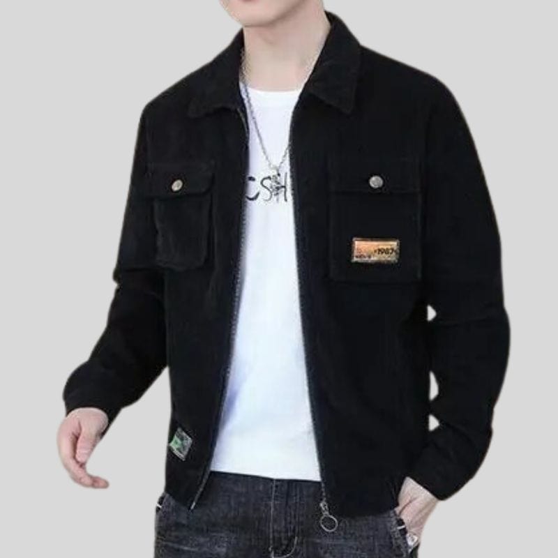 Veste-de-Velours-Homme