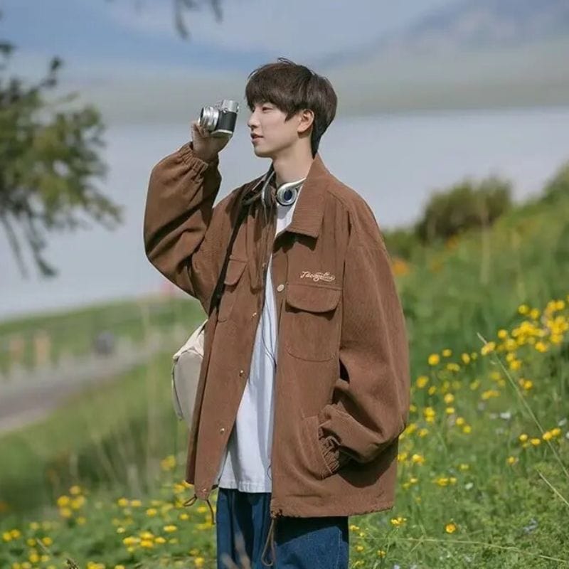 Veste-en-Velour-Marron-Homme