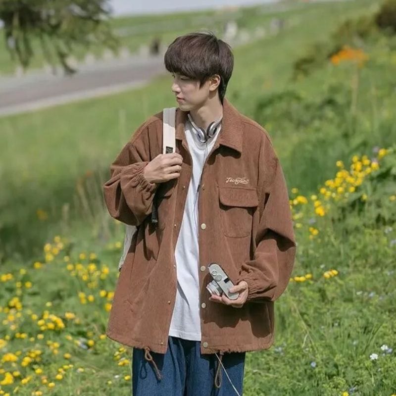 Veste-en-Velour-Marron-Homme