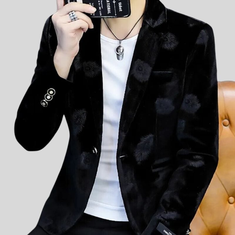 Veste-en-Velour-Noir-Homme