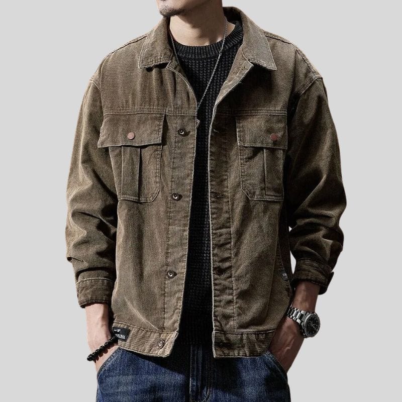 Veste-en-Velours-Marron-Homme