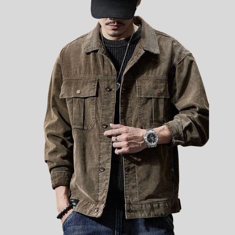 Veste-en-Velours-Marron-Homme