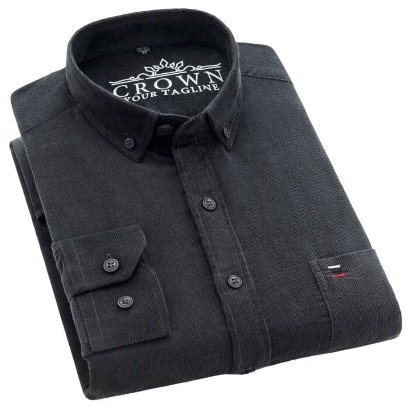 Chemise-Homme-Velours-Cotelé