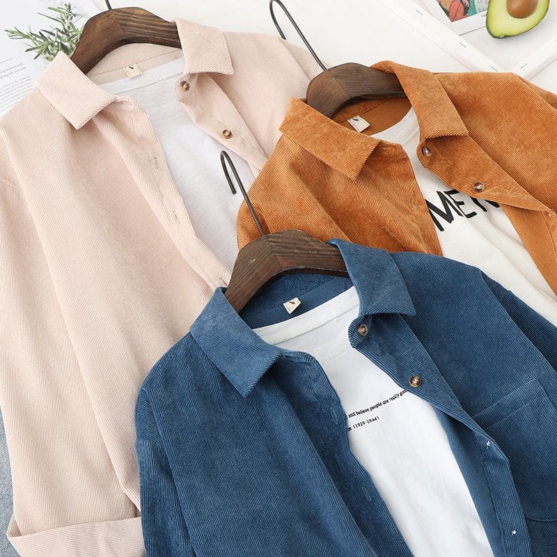 Chemise-Velours-Cotelé