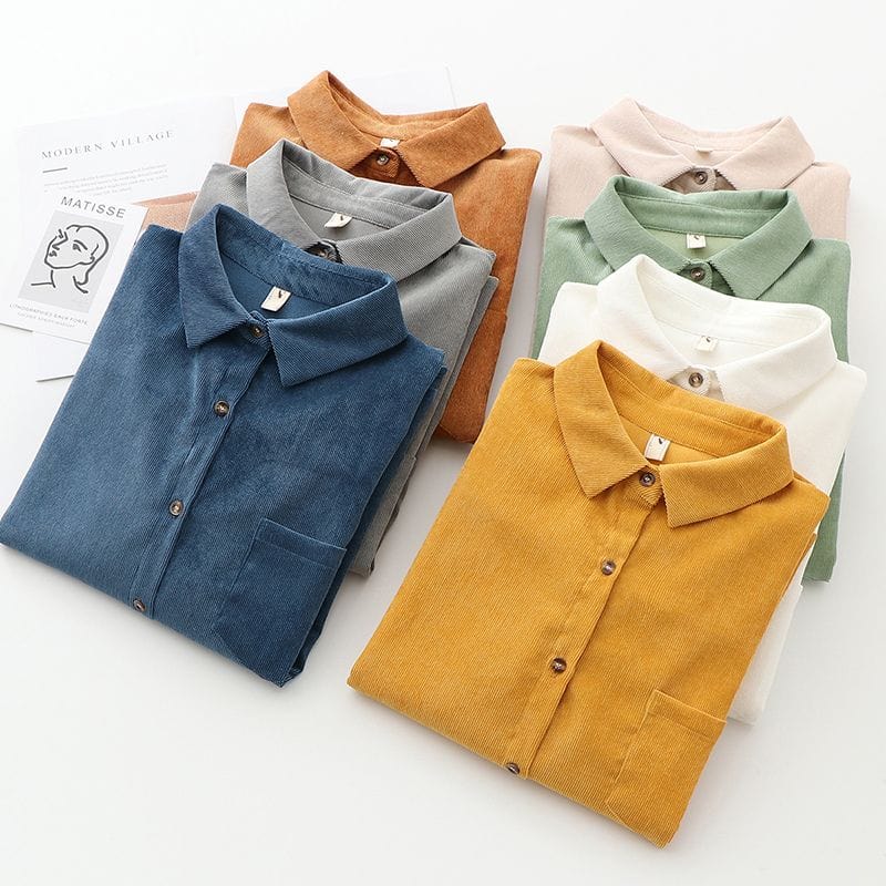 Chemise-Velours-Cotelé