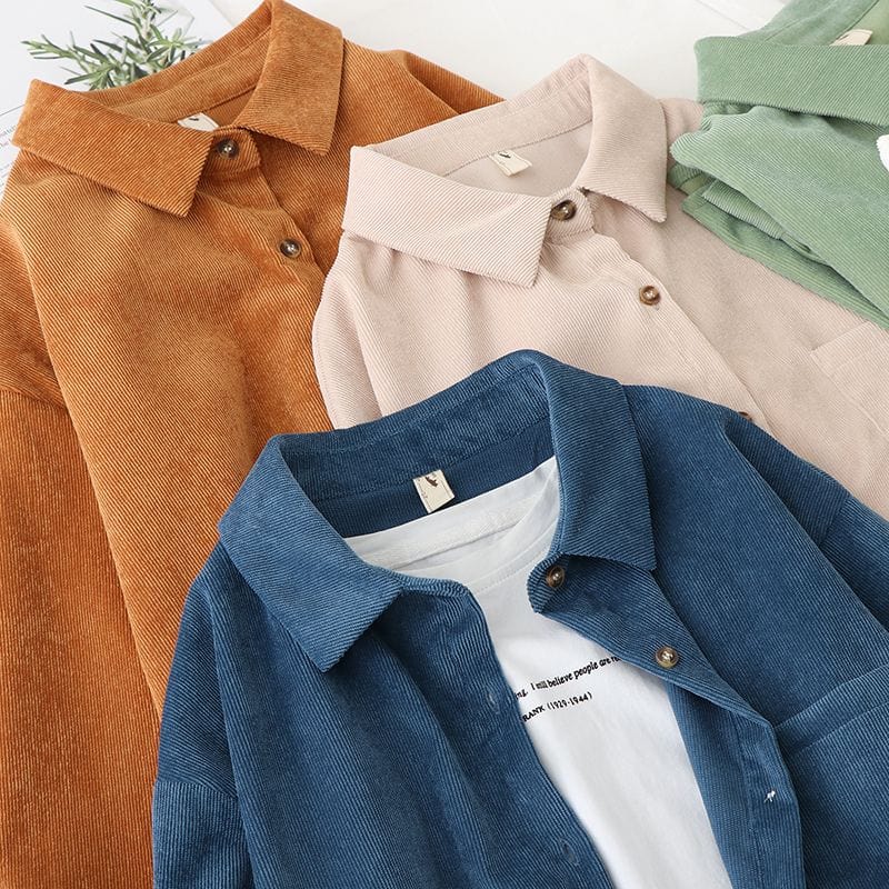 Chemise-Velours-Cotelé