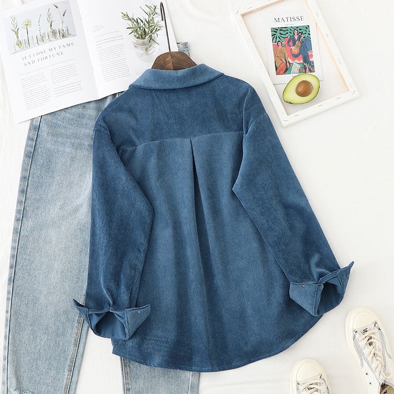 Chemise-Velours-Cotelé