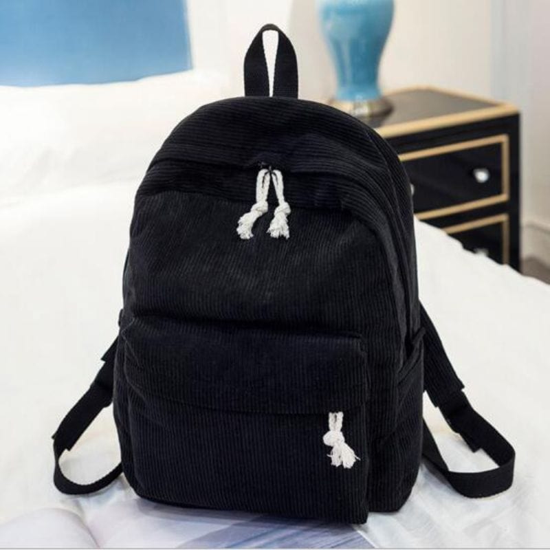 Sac-a-Dos-Velours-Noir
