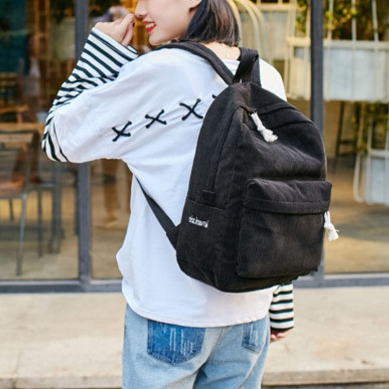 Sac-a-Dos-Velours-Noir