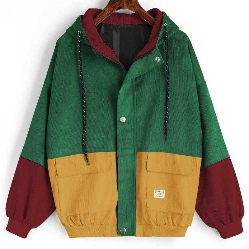 Veste-Velour-Cotelé-Femme