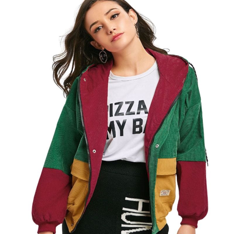 Veste-Velour-Cotelé-Femme