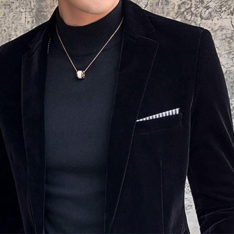 Veste-Velour-Noir-Homme