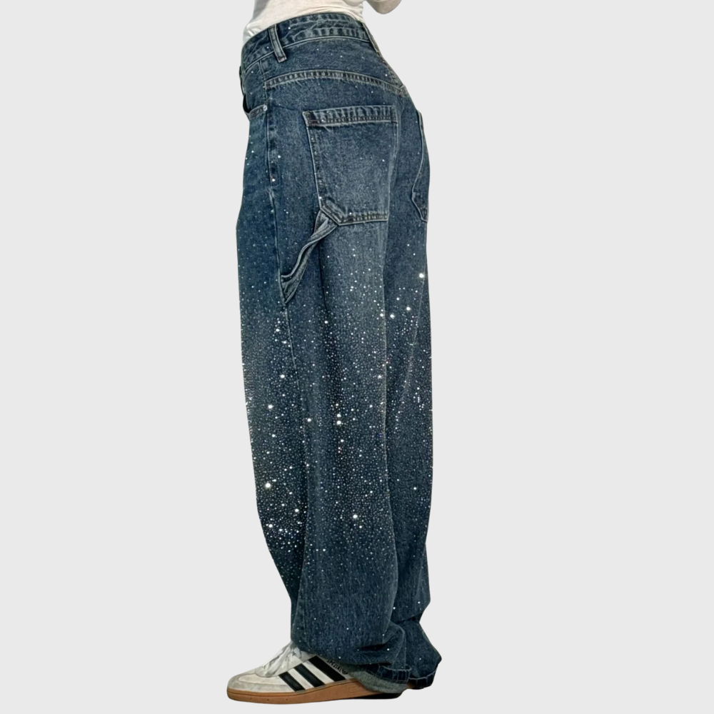 Bailey | Jean en Denim Ballon avec Taille Ajustable | Confort Optimal pour Tous les Jours 3