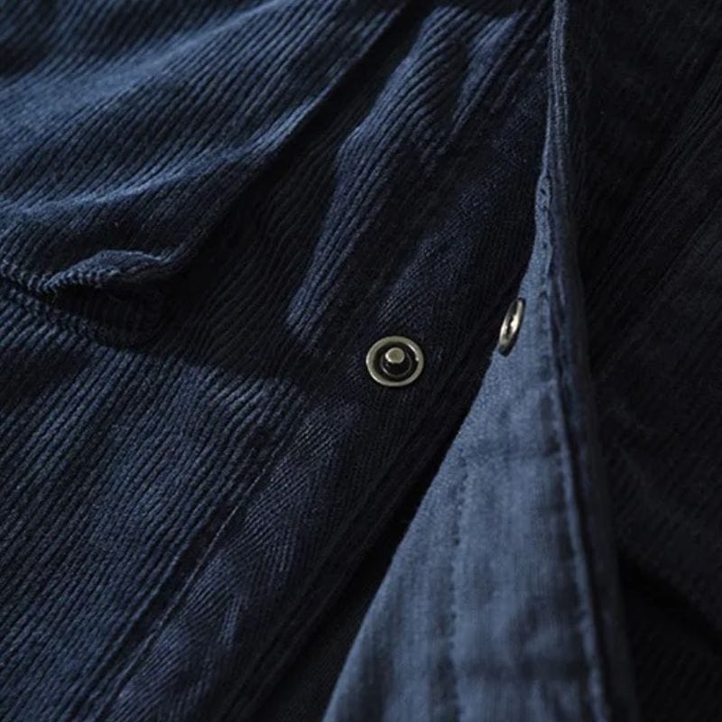 Chemise-Homme-Velours-Bleu-Marine 