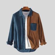 Chemise-Velour-Cotelé-Homme