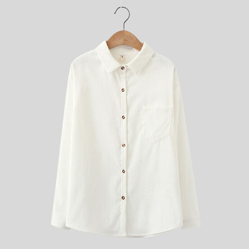 Chemise-Velour-Cotelé