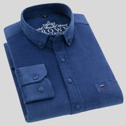 Chemise-Velours-Bleu-Homme
