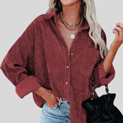 Chemise-Velours-Bordeaux-Femme