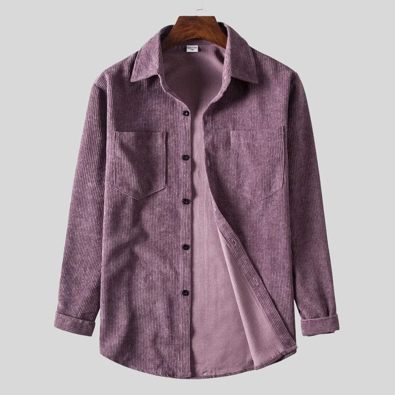 Chemise-Velours-Violet