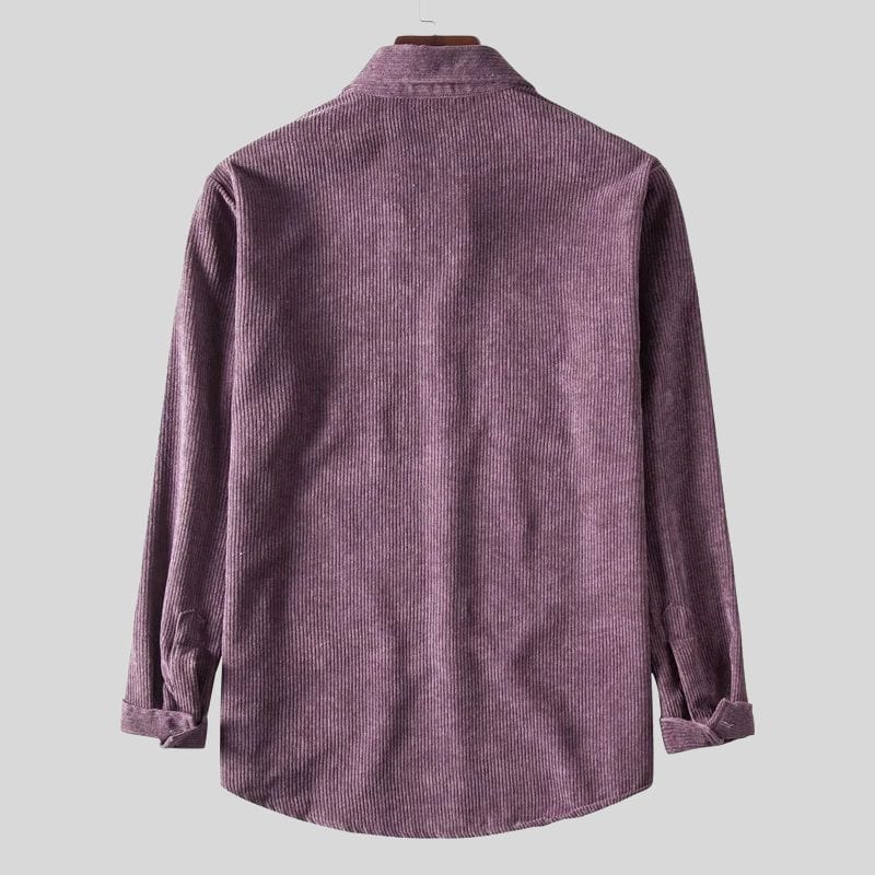 Chemise-Velours-Violet