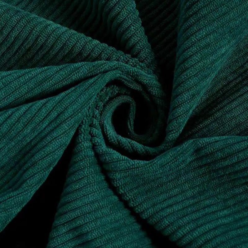 Chemise-Verte-Velour-Homme