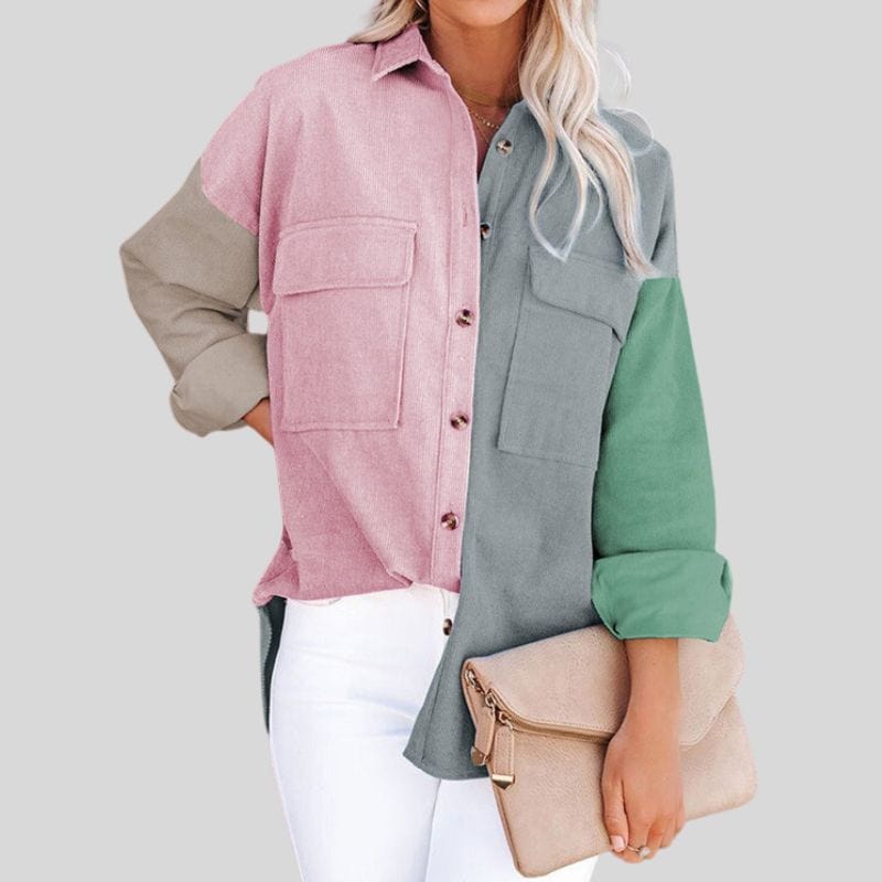 Chemise-en-Velour-Femme