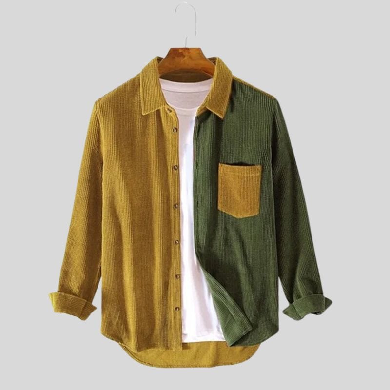 Chemise-en-Velours-Côtelé-Homme