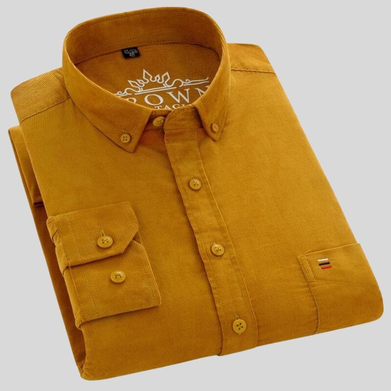 Chemise-en-Velours-Homme