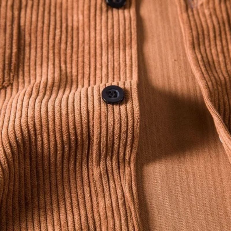 Chemise-en-Velours-Marron