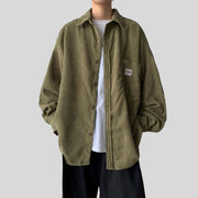 Chemise-en-Velours-pour-Homme