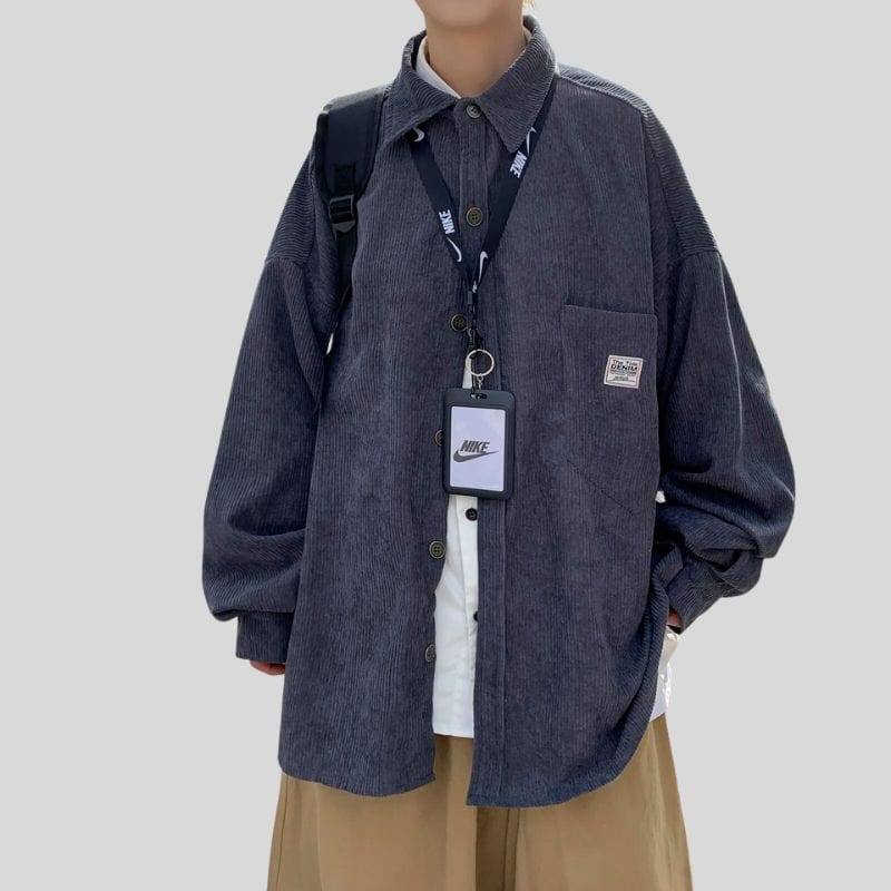 Chemise-en-Velours-pour-Homme