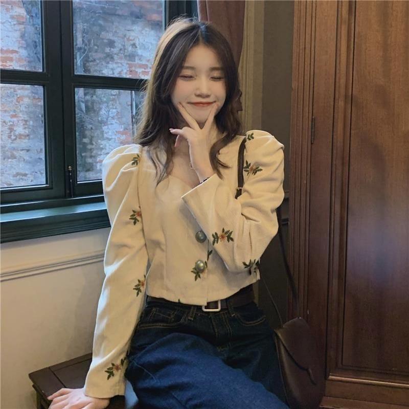 Chemisier-Velours-Cotelé