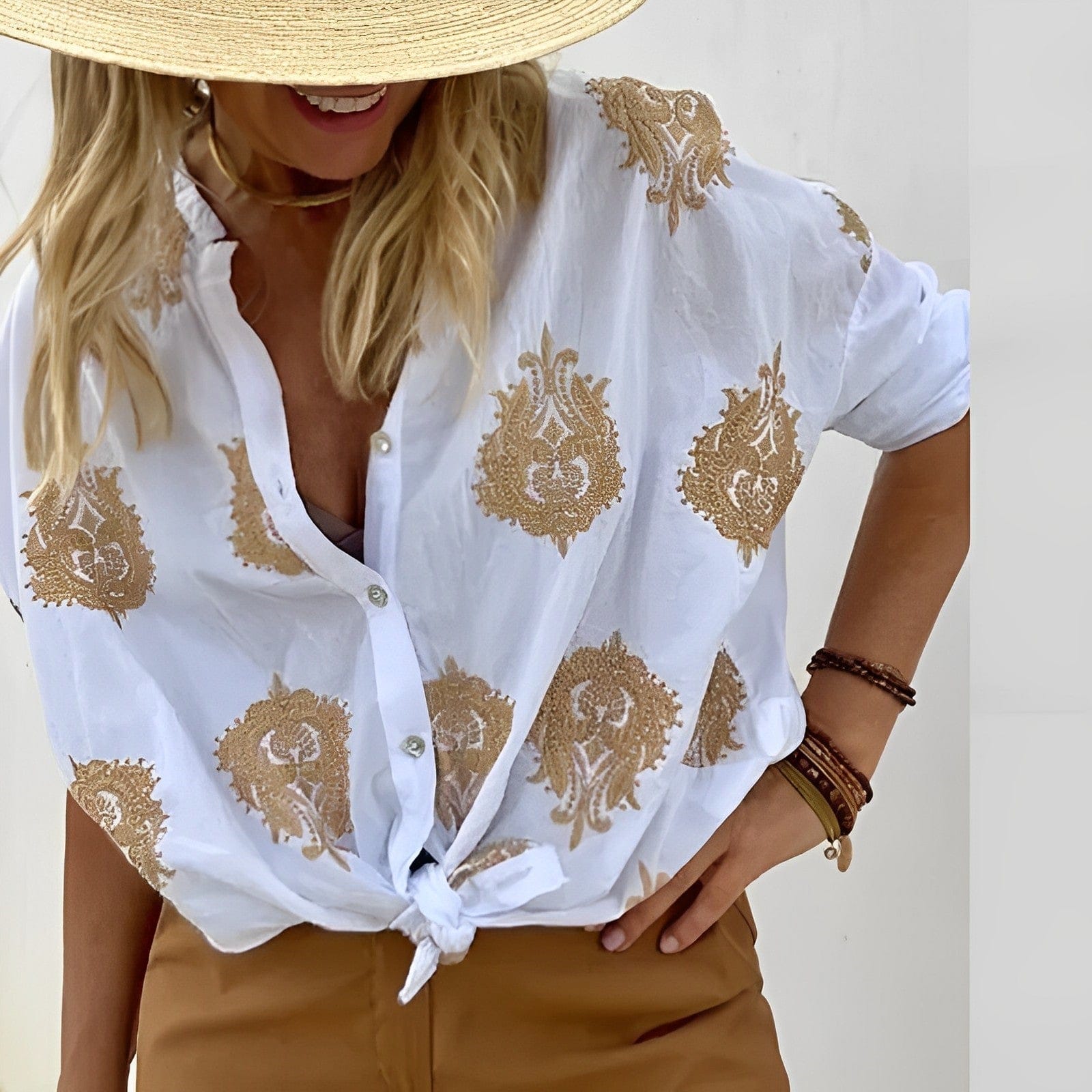Chloe | Chemisier Bohème Ample Femme d'Été 6