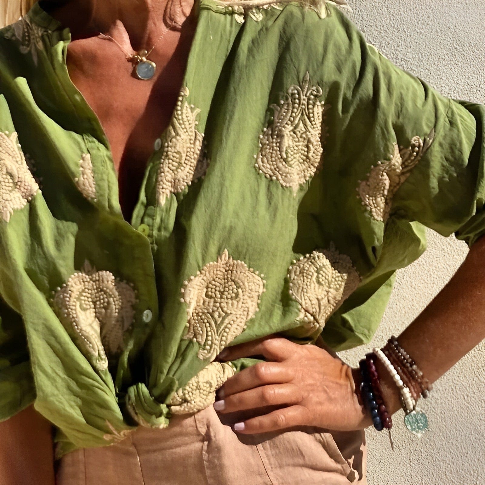 Chloe | Chemisier Bohème Ample Femme d'Été 7